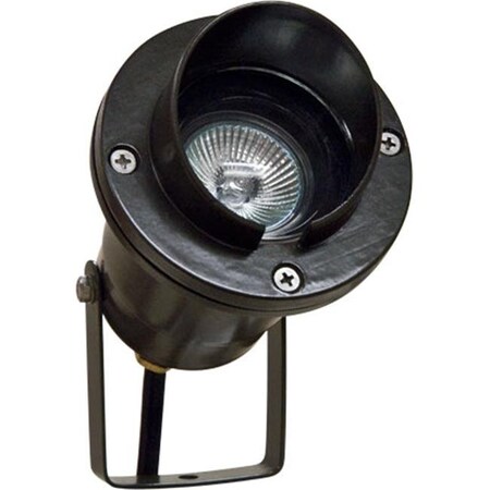 Dabmar Lighting LV109-B Cast Aluminum Directional Spot Light with Hood; Black LV109-B